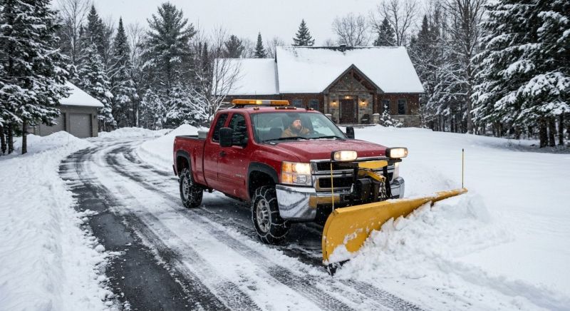Road Snow Plowing in New York, NY